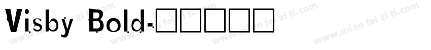 Visby Bold字体转换